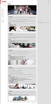 上海杉達學院服裝設計學院網站設計 第二方案稿