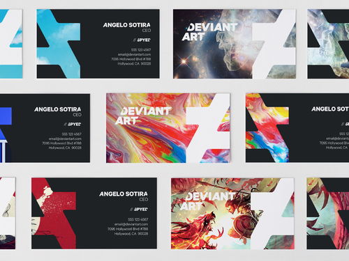 deviantart 世界在線藝術交易網站品牌形象設計 上海尚略品牌設計公司分享